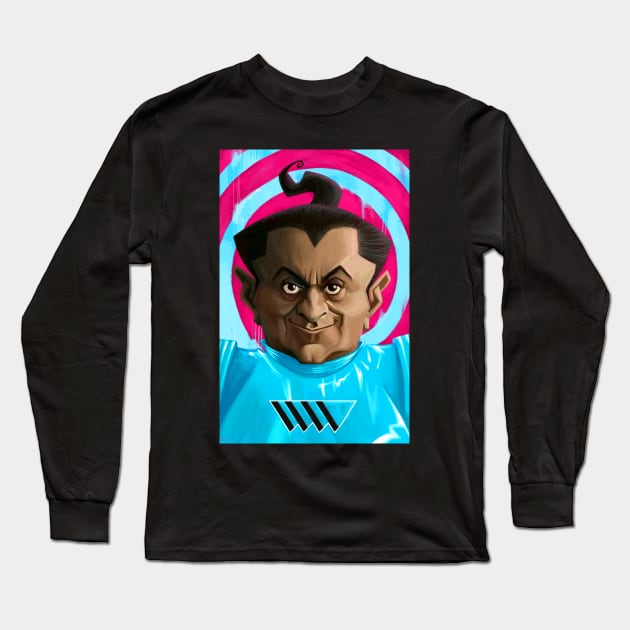 Oompa Loompa Blue Long Sleeve T-Shirt by metmangindaan